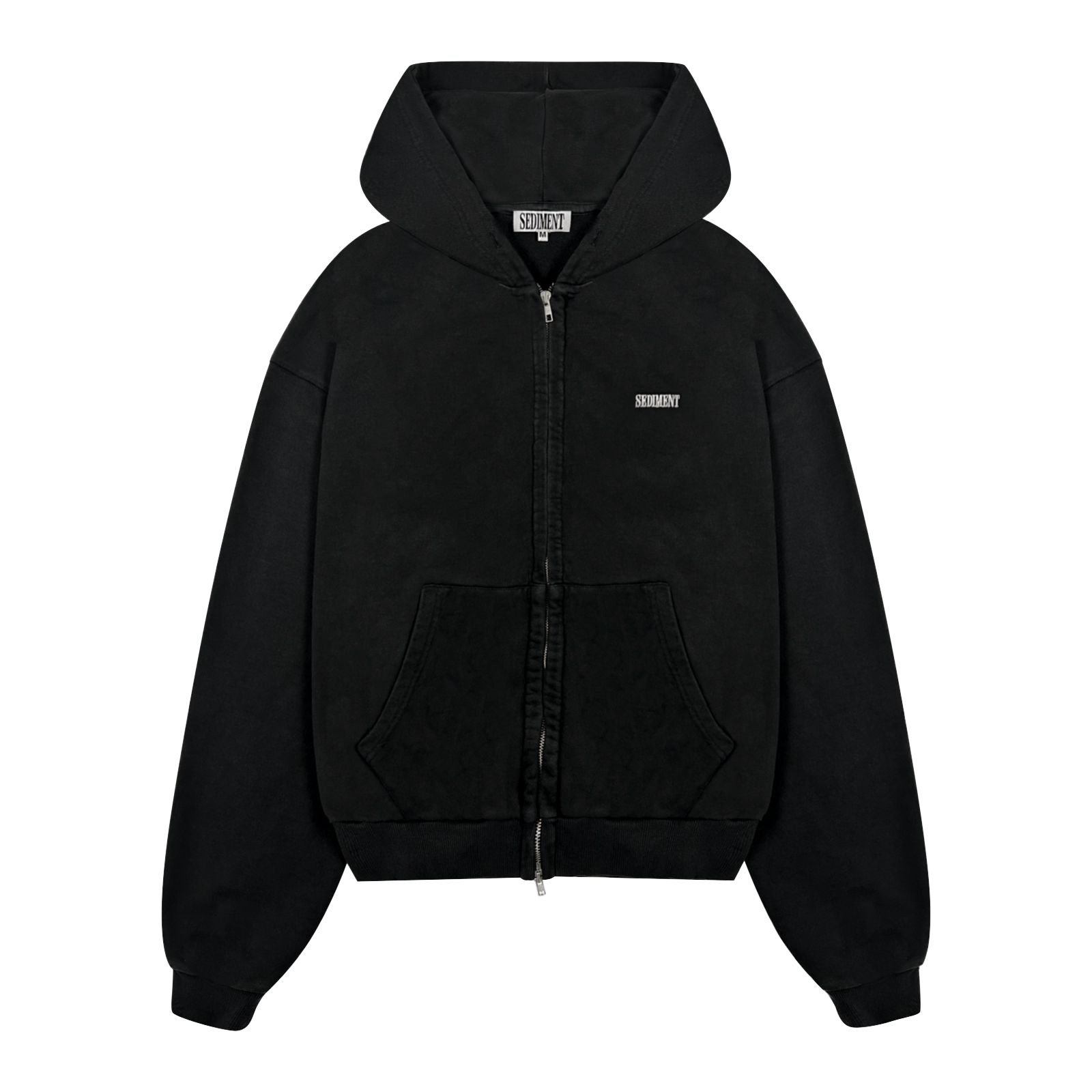 Zip Hoodie Vintage Black