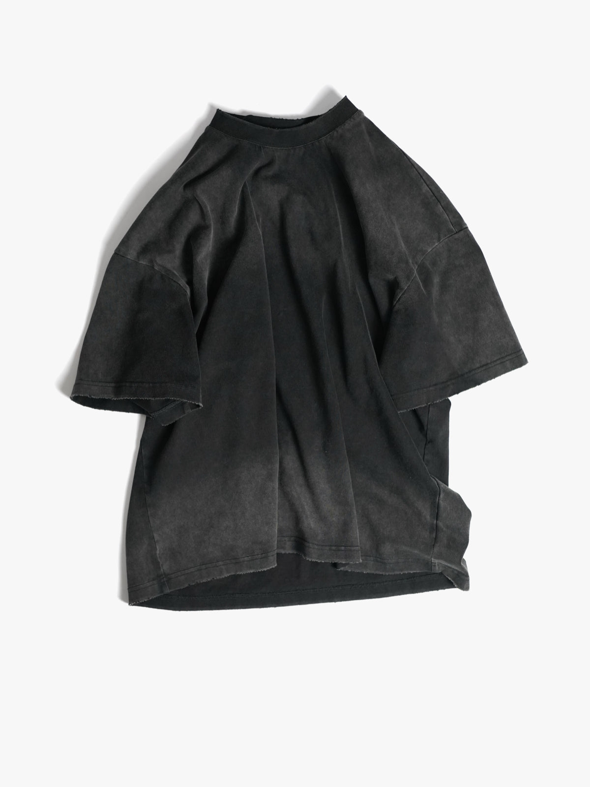 Faded Black Embroidery T-Shirt