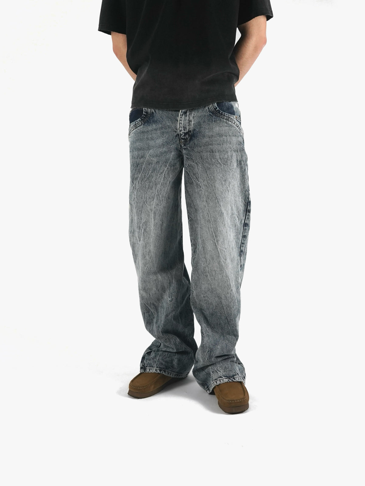 Vintage Washed Blue Denim