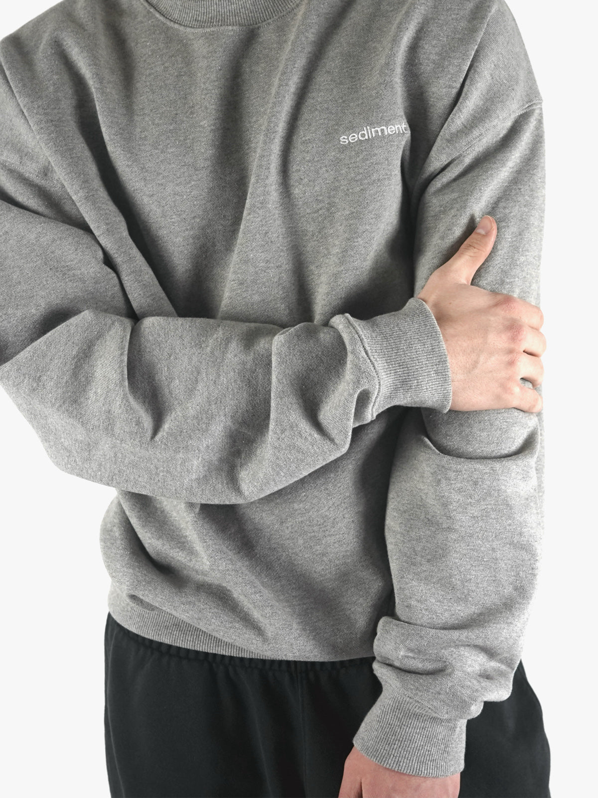 Heather Grey Permanent Crewneck