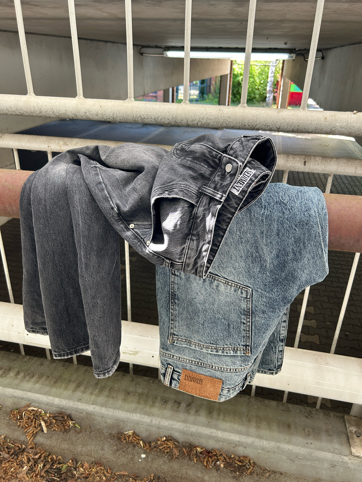 Vintage Washed Grey Denim