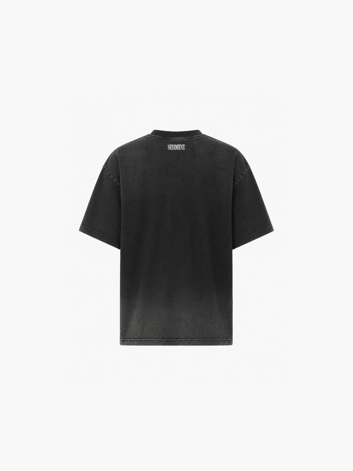 Faded Black Embroidery T-Shirt