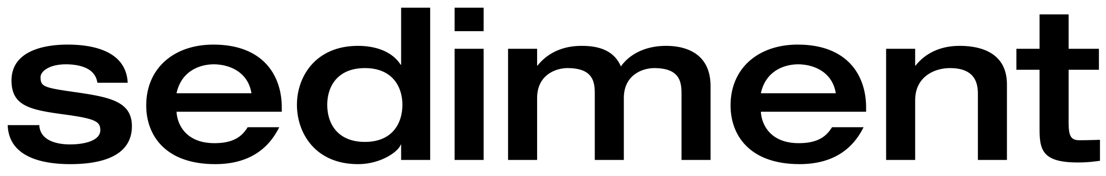 sediment Logo Black