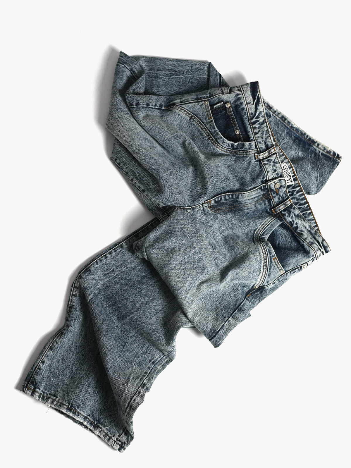 Vintage Washed Blue Denim