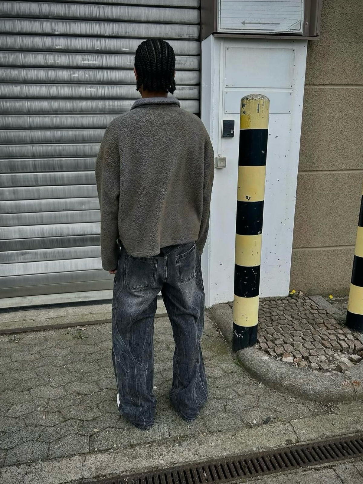 Vintage Washed Grey Denim