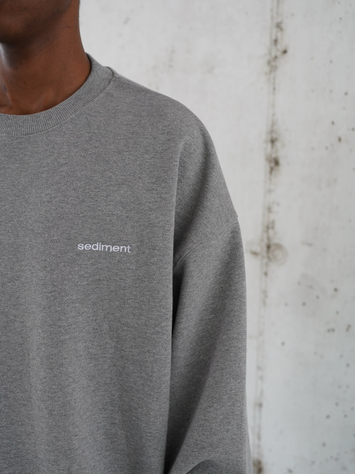 Heather Grey Permanent Crewneck