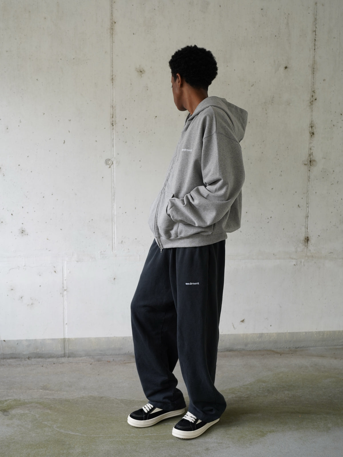Heather Grey Permanent Zip-Hoodie